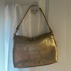 Gold Vintage Coach Purse